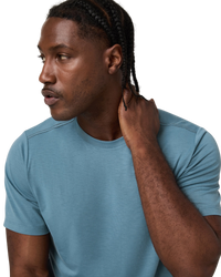 The Vuori Mens Current Tech T-Shirt in Pond