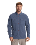 Aspen Shirt Jacket in Azure Heather