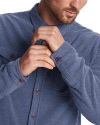 Aspen Shirt Jacket in Azure Heather