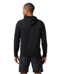 The Vuori Mens Ponto Performance 1/2 Zip Hoodie in Black Heather