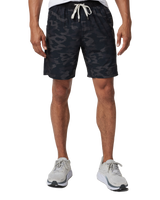The Vuori Mens Kore Shorts in Black Watercolour & Camo