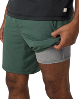 Kore Shorts in Agate Green Tonal