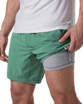 Kore Volley Shorts in Hedge Green
