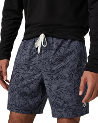 The Vuori Mens Kore Volley Shorts in Moonlight Sand