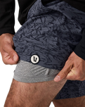 The Vuori Mens Kore Volley Shorts in Moonlight Sand