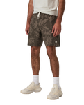 The Vuori Mens Banks Session Shorts in Root Earth Linen Texture