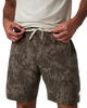 The Vuori Mens Banks Session Shorts in Root Earth Linen Texture