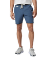 Banks Volley Shorts in Azure Linen Texture