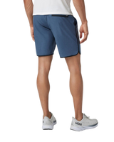 Banks Volley Shorts in Azure Linen Texture