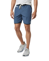 Banks Volley Shorts in Azure Linen Texture