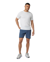 Banks Volley Shorts in Azure Linen Texture