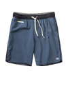 Banks Volley Shorts in Azure Linen Texture