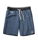 Banks Volley Shorts in Azure Linen Texture