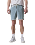 Banks Volley Shorts in Dusty Blue Slub Stripe