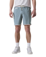 Banks Volley Shorts in Dusty Blue Slub Stripe