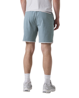 Banks Volley Shorts in Dusty Blue Slub Stripe