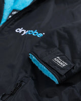 The Dryrobe Advance Long Sleeved in Black & Blue