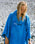 The Dryrobe Organic Towel in Cobalt Blue