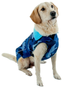 The Dryrobe Dog Dryrobe in Blue Camo & Blue | Available at Anns Cottage