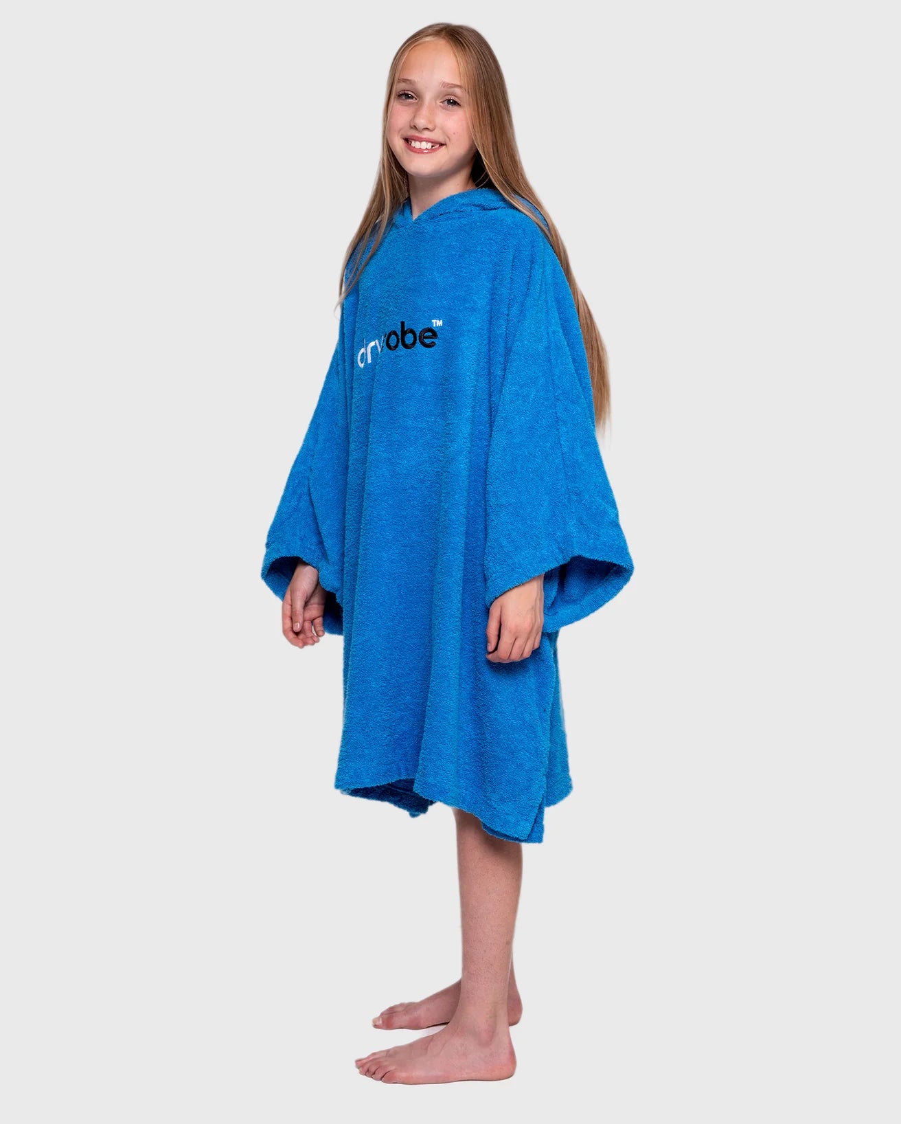 The Dryrobe Kids Organic Towel in Blue | Anns Cottage – Ann's Cottage