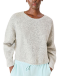Vitow Jumper in Melange Light Grey