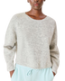 Vitow Jumper in Melange Light Grey