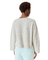 Vitow Jumper in Melange Light Grey