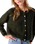Vitow Cardigan in Seaweed Black Melange