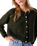 Vitow Cardigan in Seaweed Black Melange