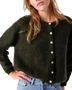 Vitow Cardigan in Seaweed Black Melange