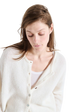 The American Vintage Womens Vitow Cardigan in Blanc