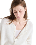 The American Vintage Womens Vitow Cardigan in Blanc