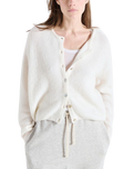The American Vintage Womens Vitow Cardigan in Blanc