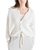 The American Vintage Womens Vitow Cardigan in Blanc