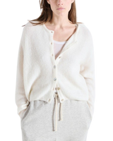 The American Vintage Womens Vitow Cardigan in Blanc