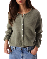 Vitow Cardigan in Kaki Multichine