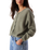 Vitow Cardigan in Kaki Multichine
