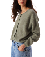 Vitow Cardigan in Kaki Multichine