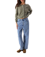 Vitow Cardigan in Kaki Multichine