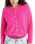 The American Vintage Womens Vitow Cardigan in Neon Pink Melange