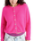The American Vintage Womens Vitow Cardigan in Neon Pink Melange
