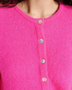 The American Vintage Womens Vitow Cardigan in Neon Pink Melange