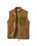 The Passenger Mens Trekker Deep Pile Sherpa Gilet in Caramel