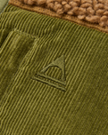 The Passenger Mens Trekker Deep Pile Sherpa Gilet in Caramel