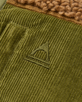 The Passenger Mens Trekker Deep Pile Sherpa Gilet in Caramel