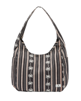 The Volcom Schoolyard Canvas Hobo Tote Bag in Black Combo | Available at Anns Cottage