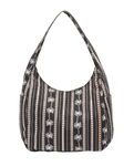 The Volcom Schoolyard Canvas Hobo Tote Bag in Black Combo | Available at Anns Cottage