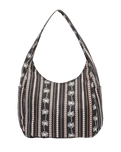 The Volcom Schoolyard Canvas Hobo Tote Bag in Black Combo | Available at Anns Cottage