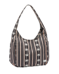 The Volcom Schoolyard Canvas Hobo Tote Bag in Black Combo | Available at Anns Cottage