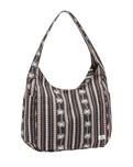 The Volcom Schoolyard Canvas Hobo Tote Bag in Black Combo | Available at Anns Cottage